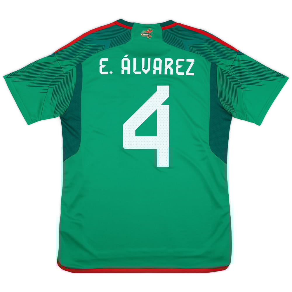 2022-23 Mexico Home Shirt E.Alvarez #4 - As New