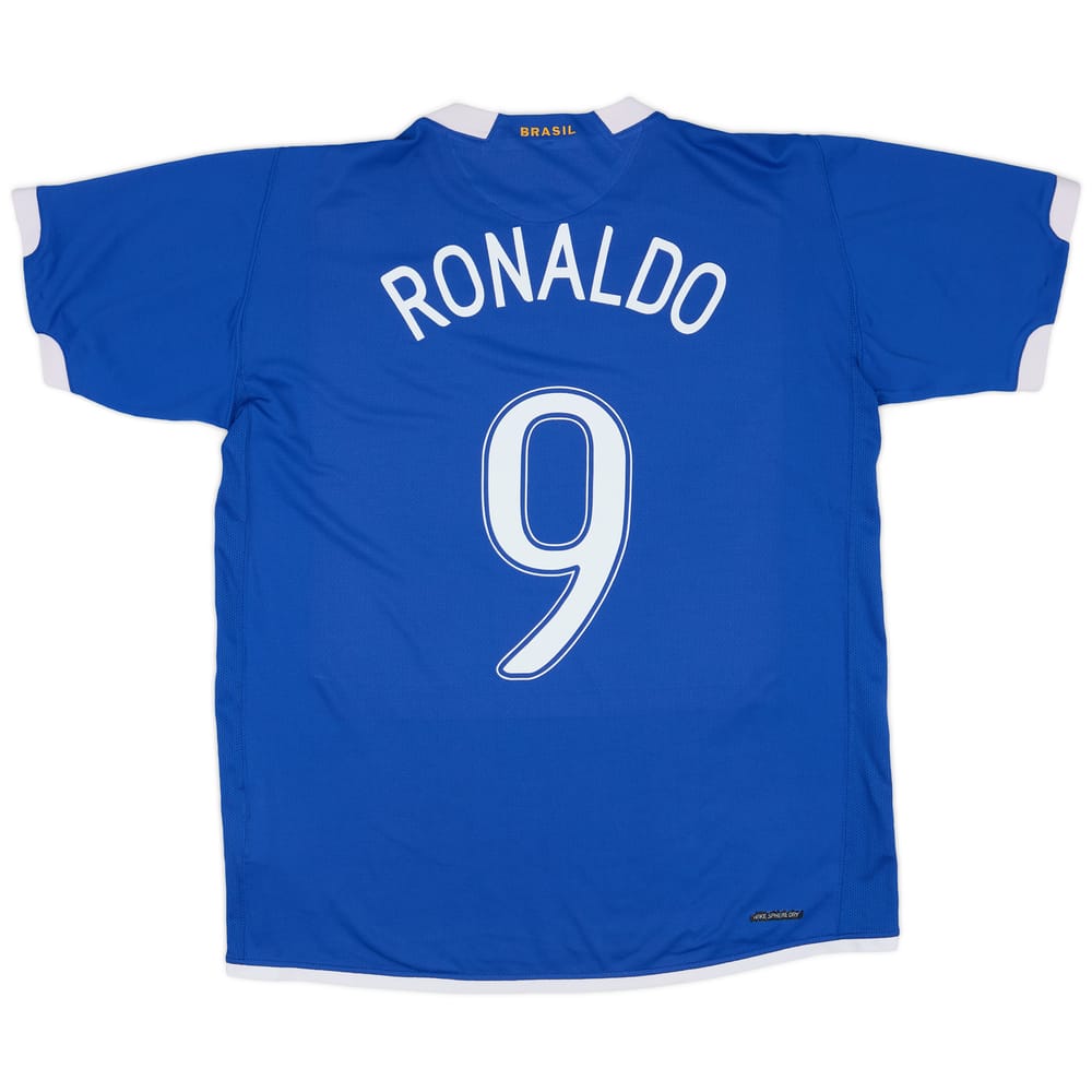 2006-07 Brazil Away Shirt Ronaldo #9 - 8/10 - (L)