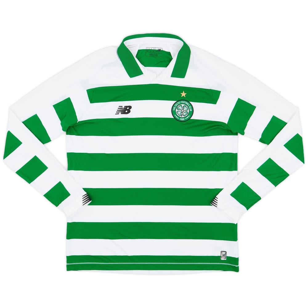 2019-20 Celtic Home L/S Shirt - 9/10 - (XL)