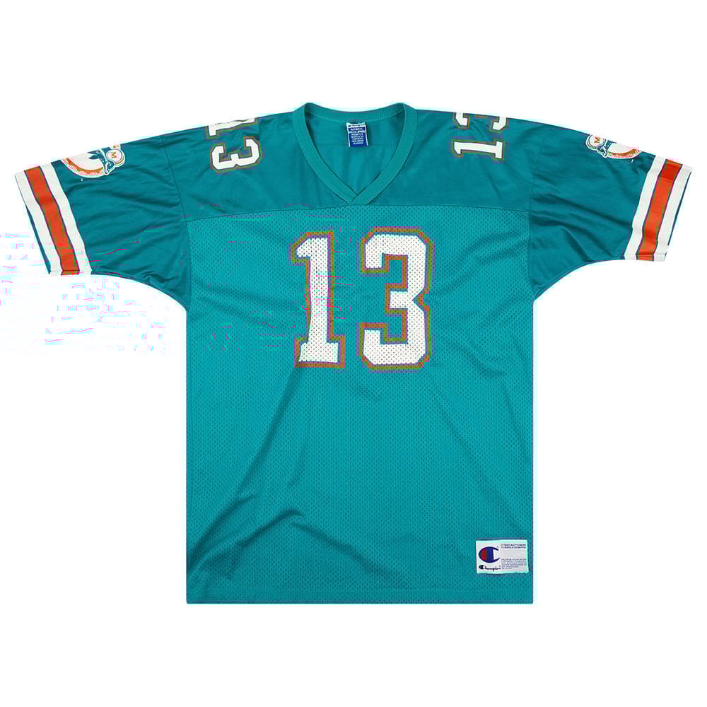 1990-96 Miami Dolphins Marino #13 Champion Jersey (Home) XL