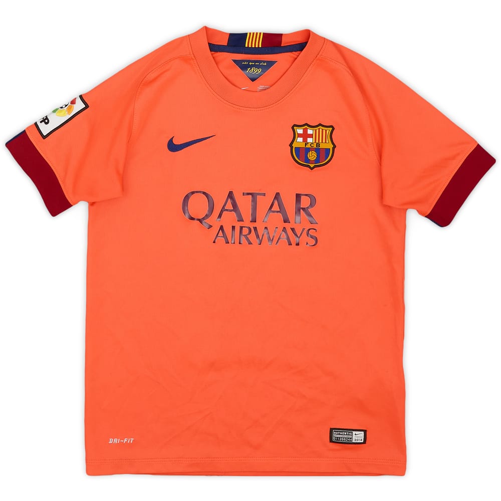 2014-15 Barcelona Away Shirt - 8/10 - (M.Boys)