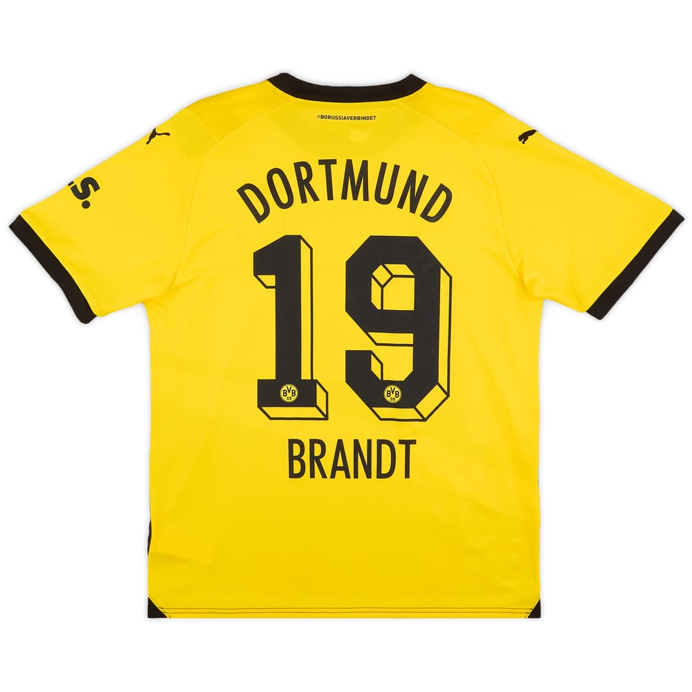 2023-24 Borussia Dortmund Home Shirt Brandt #19