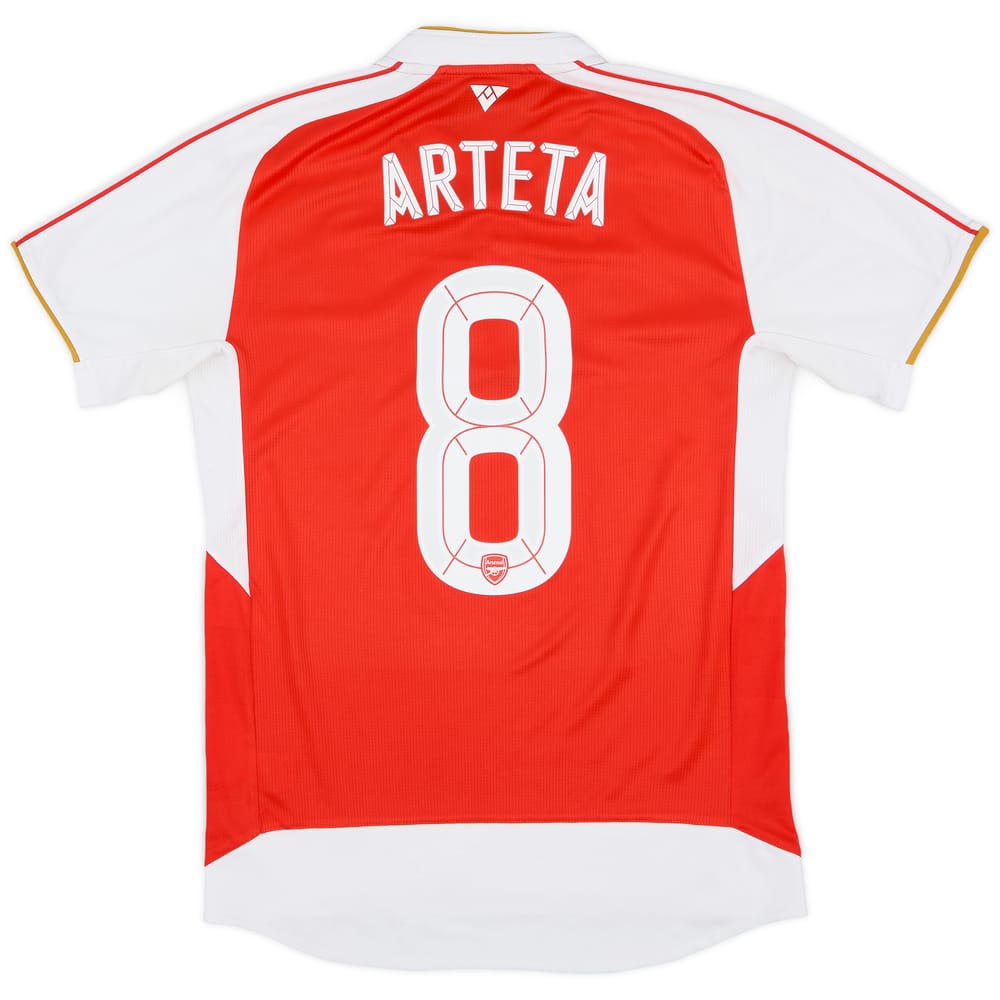 2015-16 Arsenal Home Shirt Arteta #8 - 9/10 - (S)
