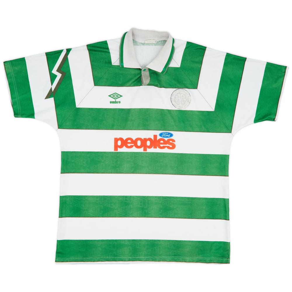 1991-92 Celtic Home Shirt - 4/10 - (XL)
