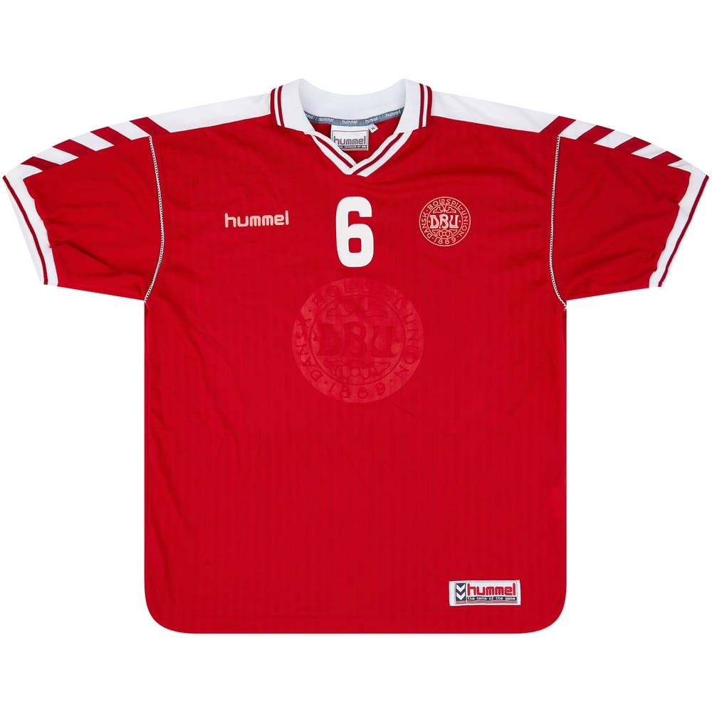 1998-99 Denmark Match Issue Home Shirt #6