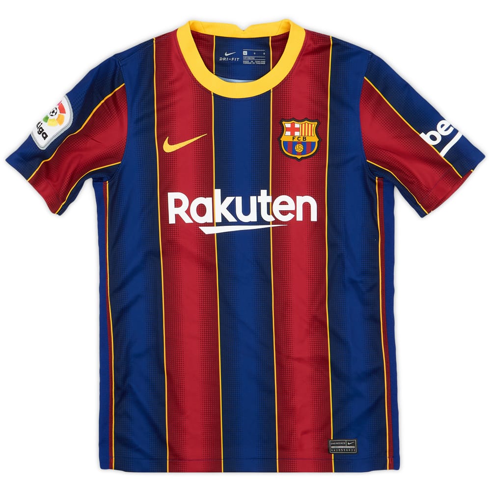 2020-21 Barcelona Home Shirt - 9/10 - (L.Boys)
