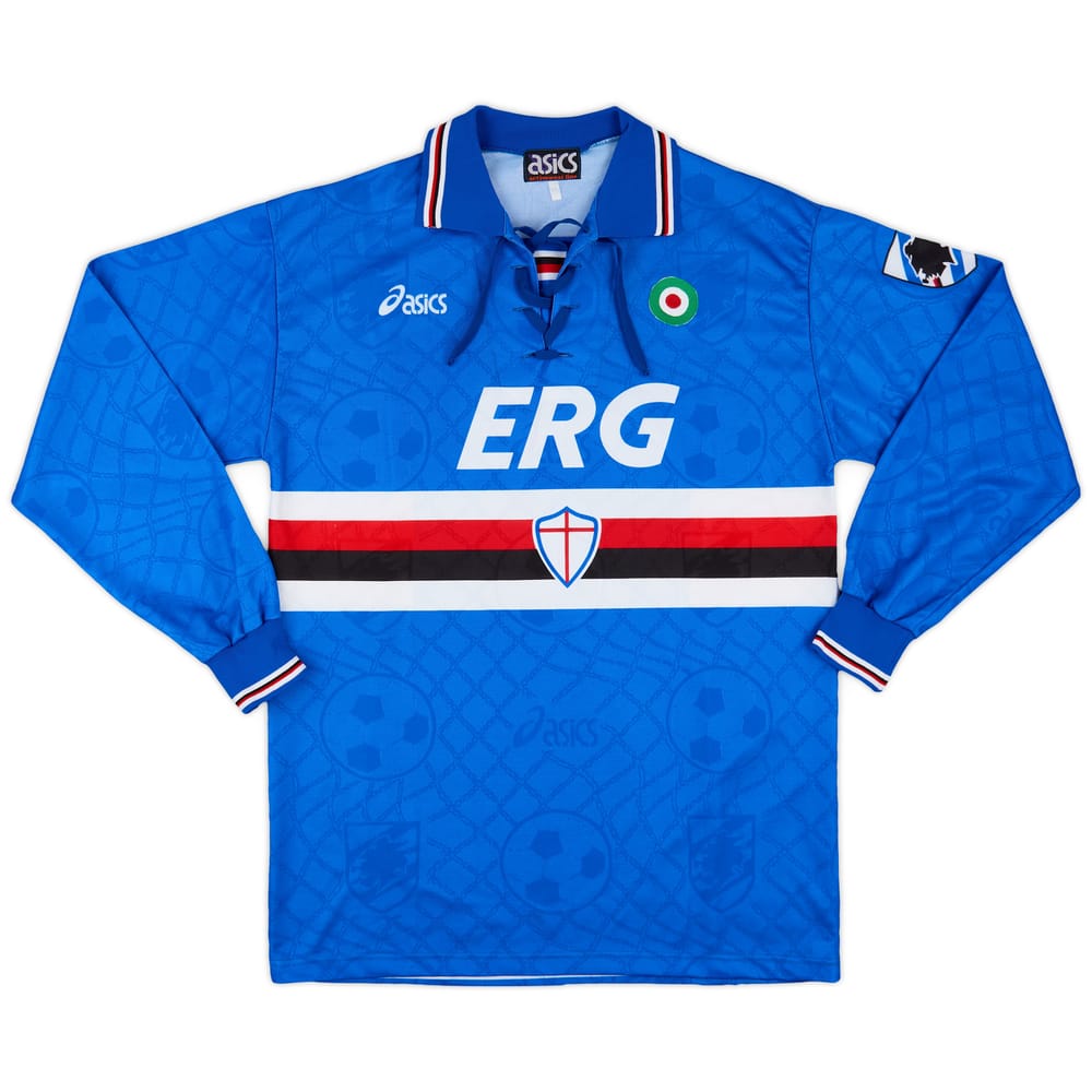1994-95 Sampdoria Home L/S Shirt - 8/10 - (XXL)