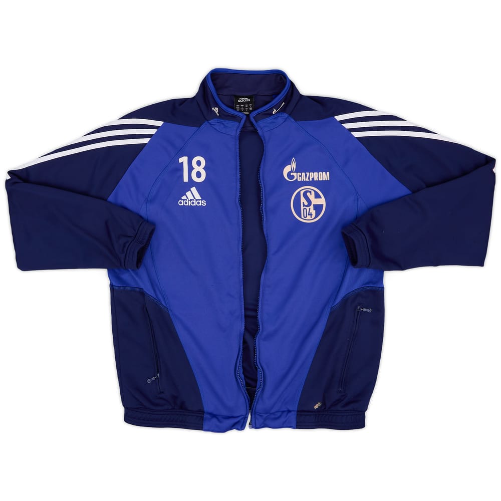 2006-07 Schalke adidas Player Issue Track Jacket #18 - 4/10 - (M/L)