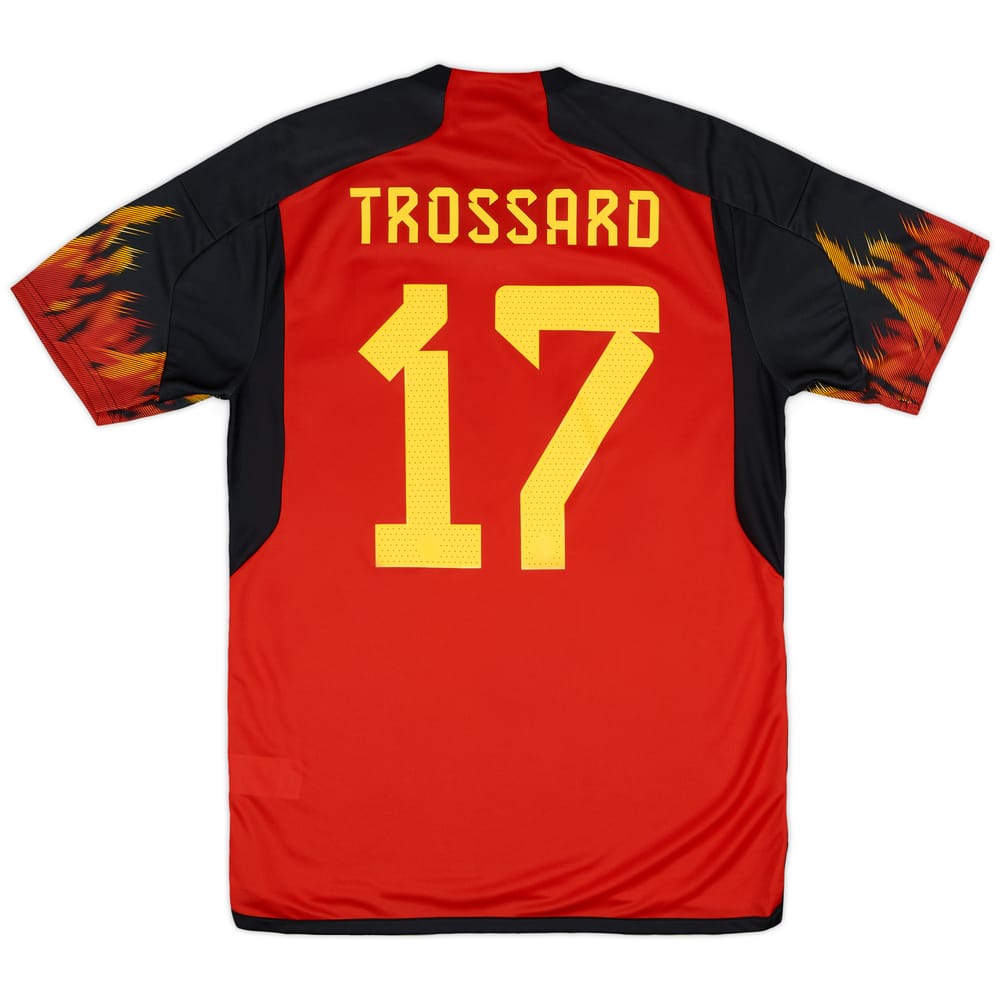 2022-23 Belgium Home Shirt Trossard #17