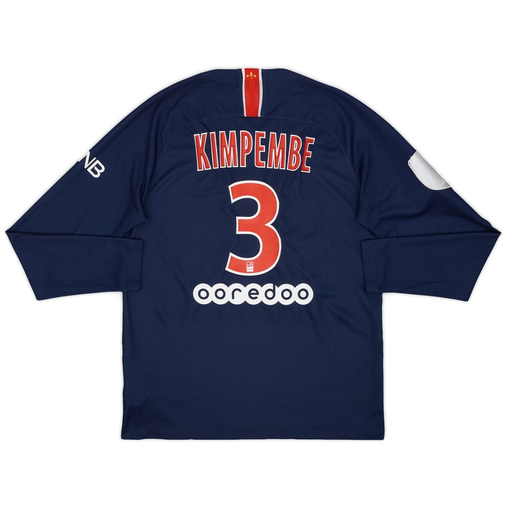 2018-19 Paris Saint-Germain Home L/S Shirt Kimpembe #3 - 5/10 - (M)