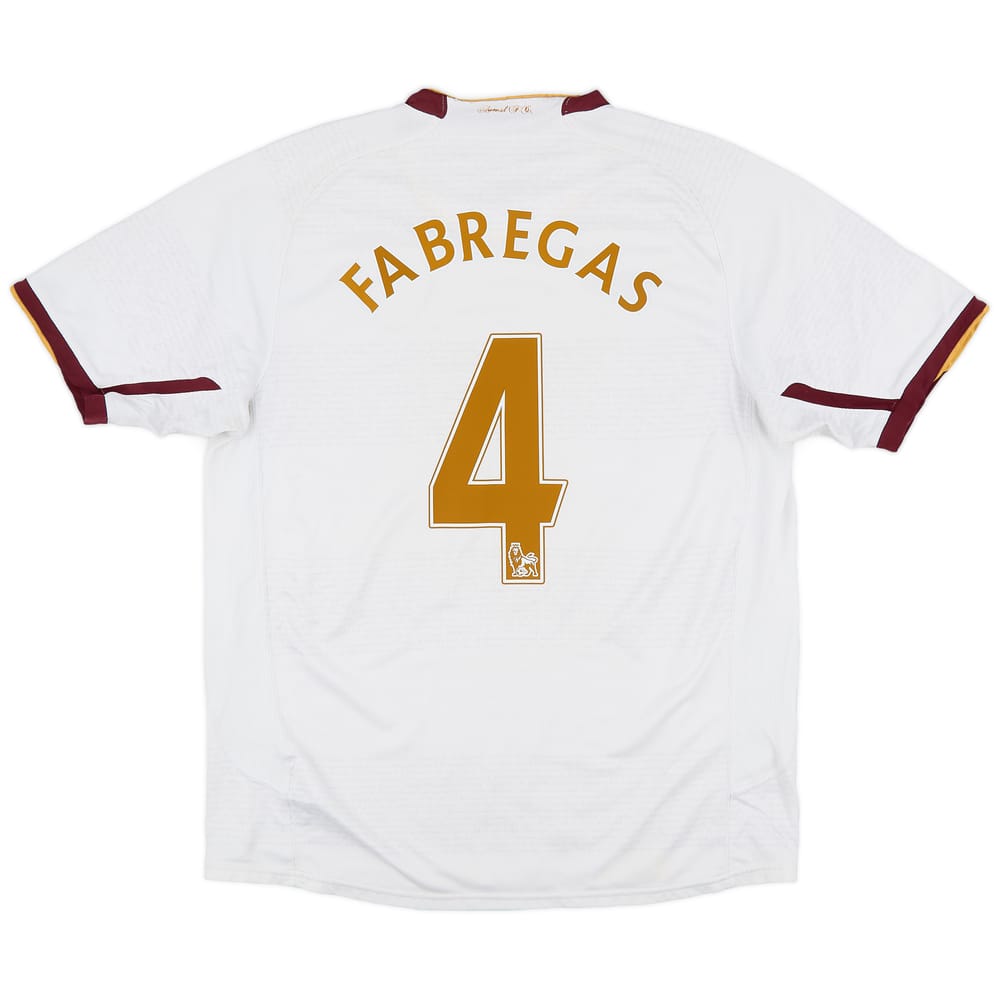 2007-08 Arsenal Away Shirt Fabregas #4 - 5/10 - (L)