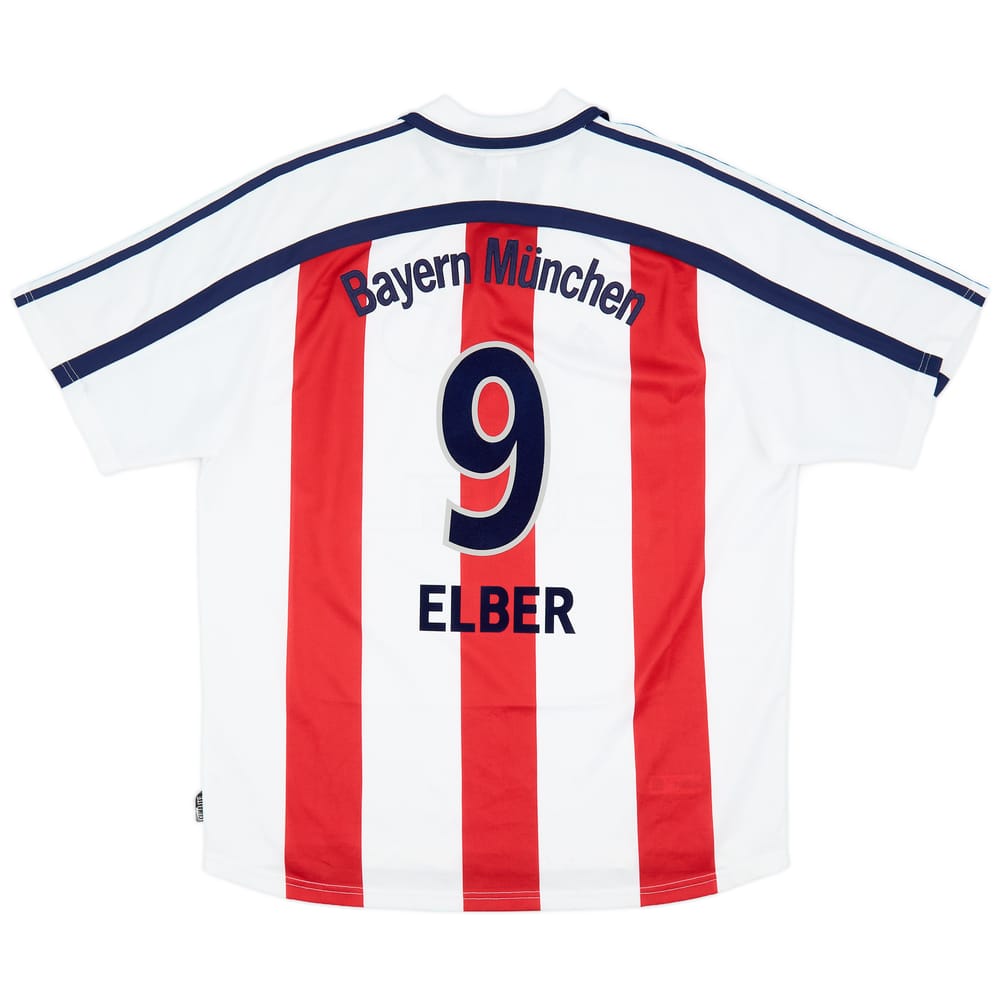 2000-01 Bayern Munich Away Shirt Elber #9 - 9/10 - (XL)