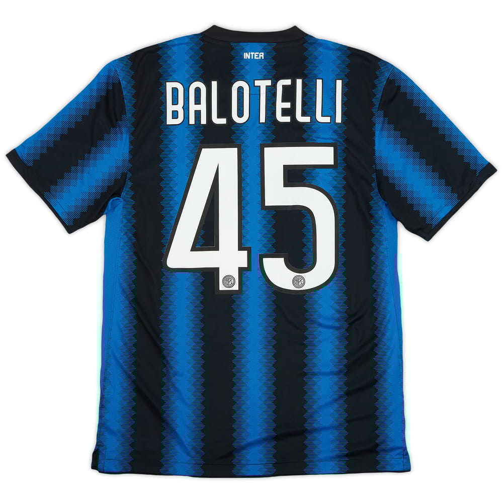 2010-11 Inter Milan Home Shirt Balotelli #45 (M)