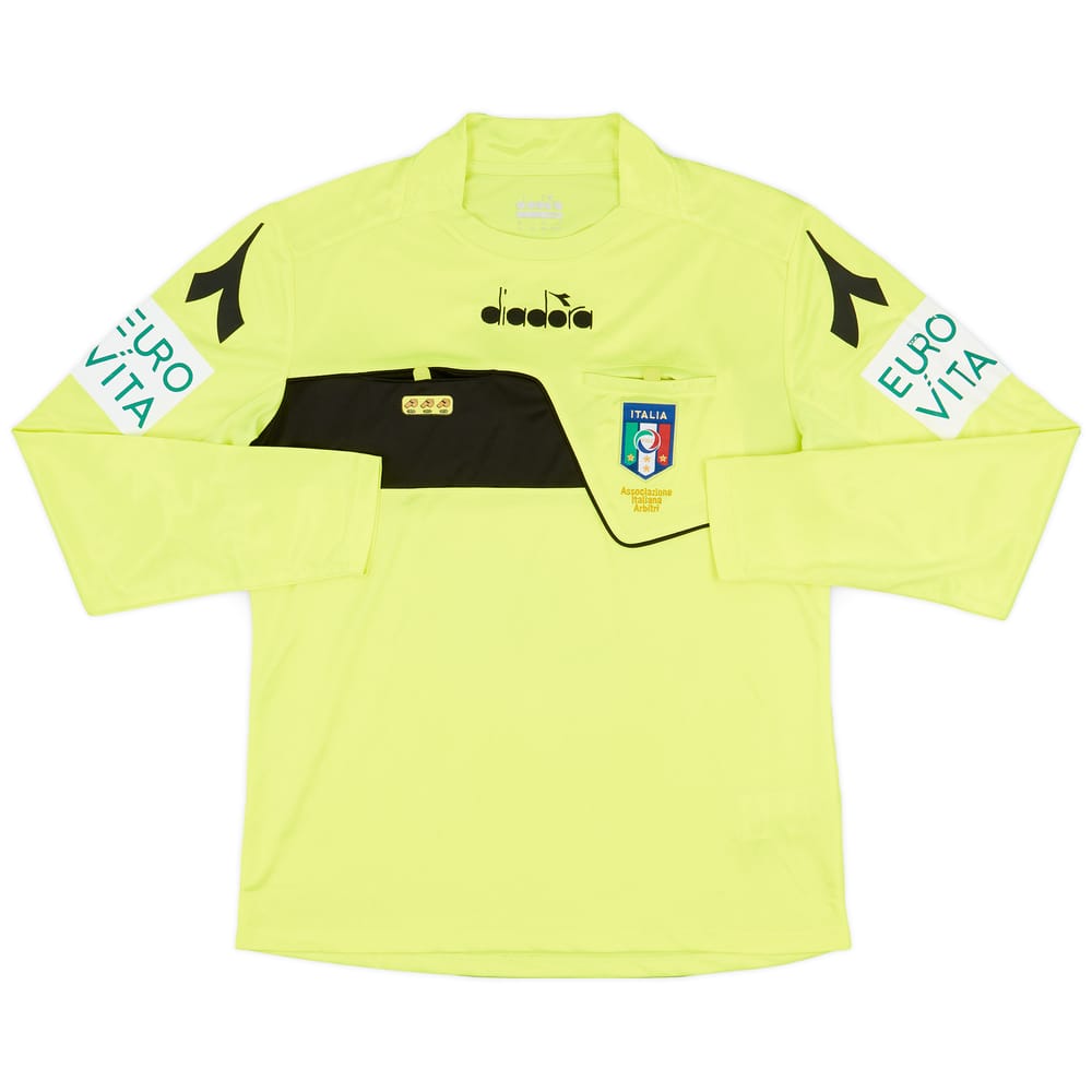 2018-19 Italy Diadora Referee L/S Shirt - 9/10 - (M)