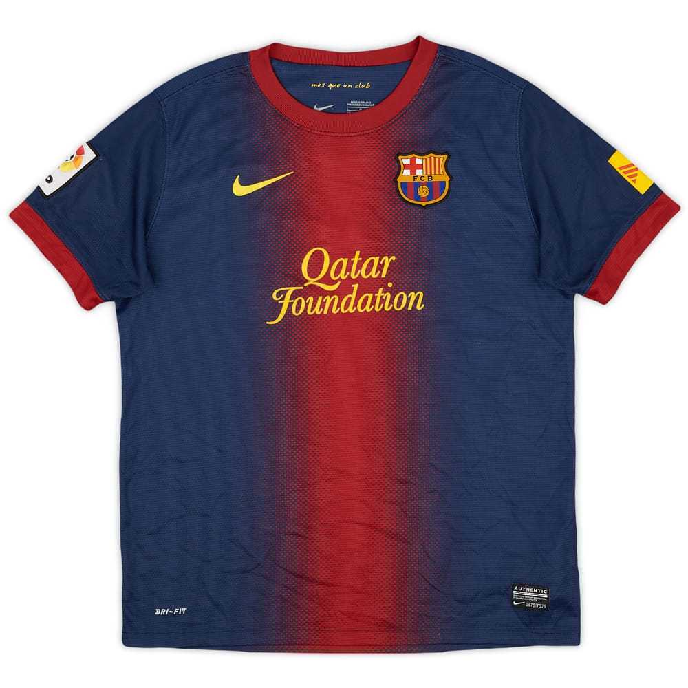 2012-13 Barcelona Home Shirt - 8/10 - (L.Boys)
