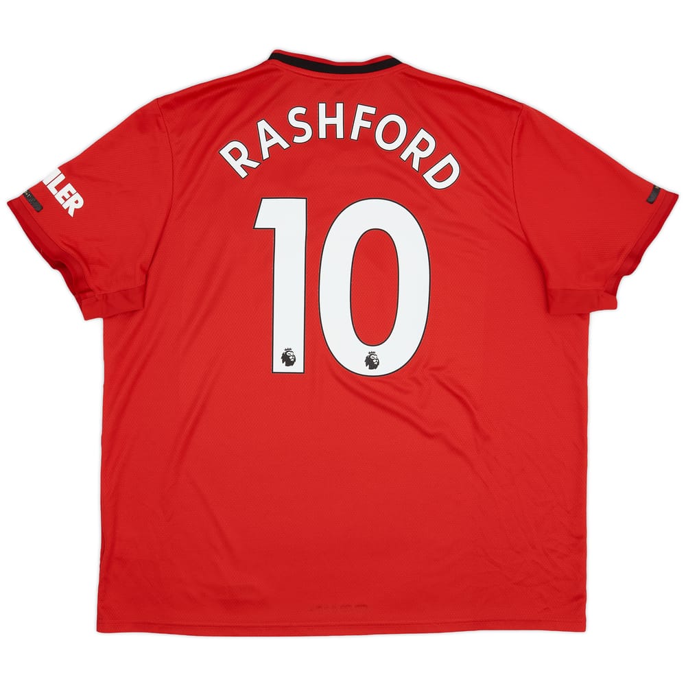 2019-20 Manchester United Home Shirt Rashford #10 - 7/10 - (XXL)