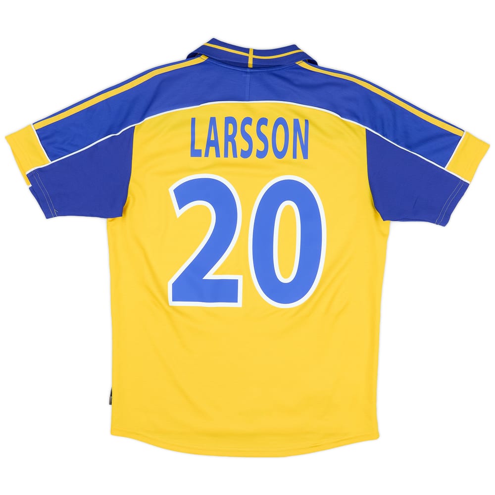 2000-02 Sweden Home Shirt Larsson #20 - 6/10 - (M)