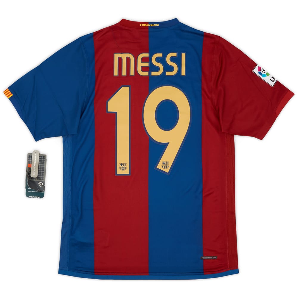 2006-07 Barcelona Home Shirt Messi #19 (S)