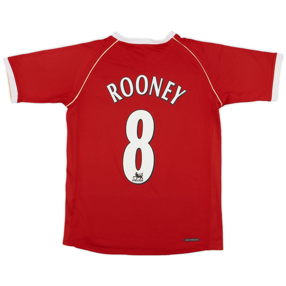 2006-07 Manchester United Home Shirt Rooney #8 - 8/10 - (XL.Boys)