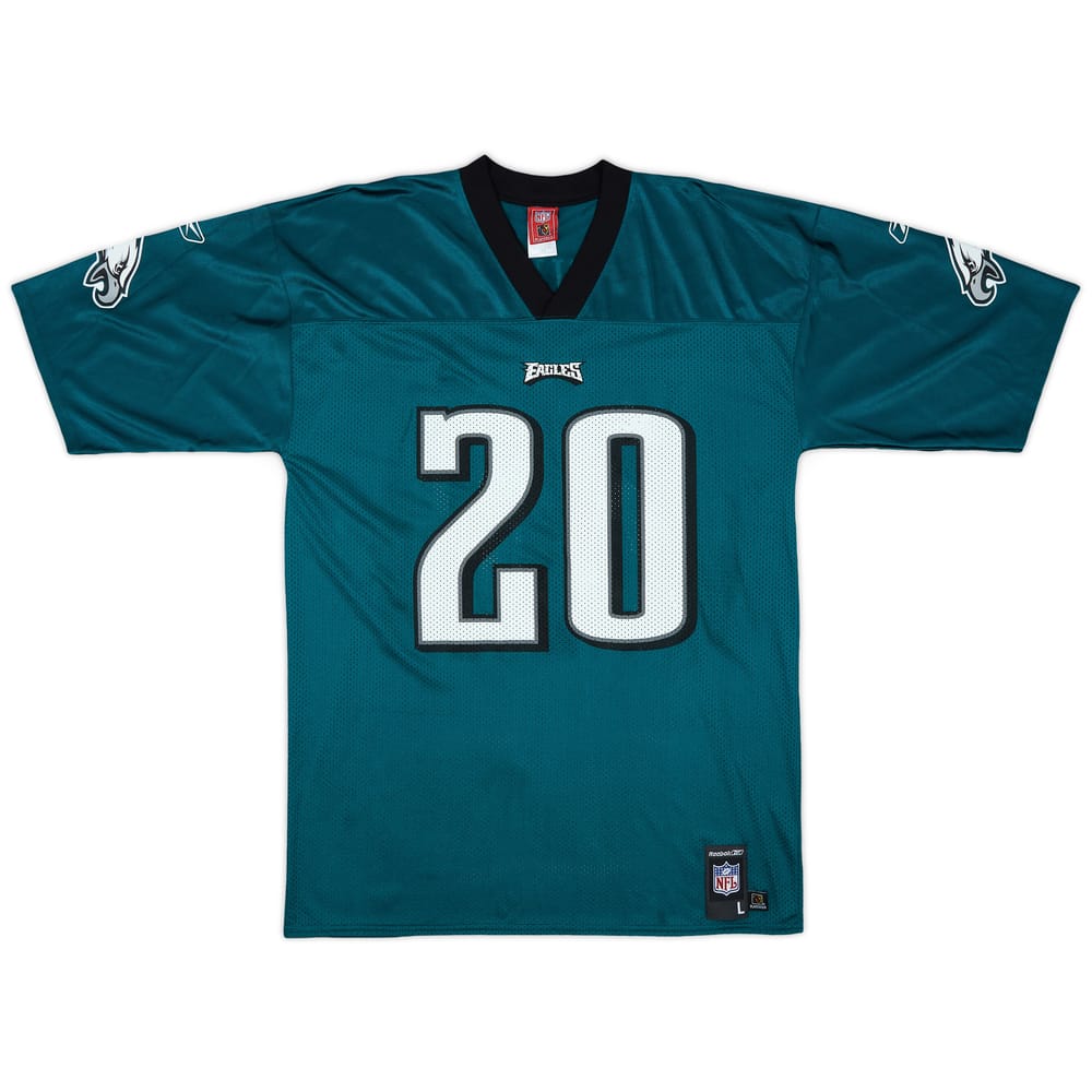 2005-06 Philadelphia Eagles Dawkins #20 Reebok Replica Home Jersey - 8/10 - (L)