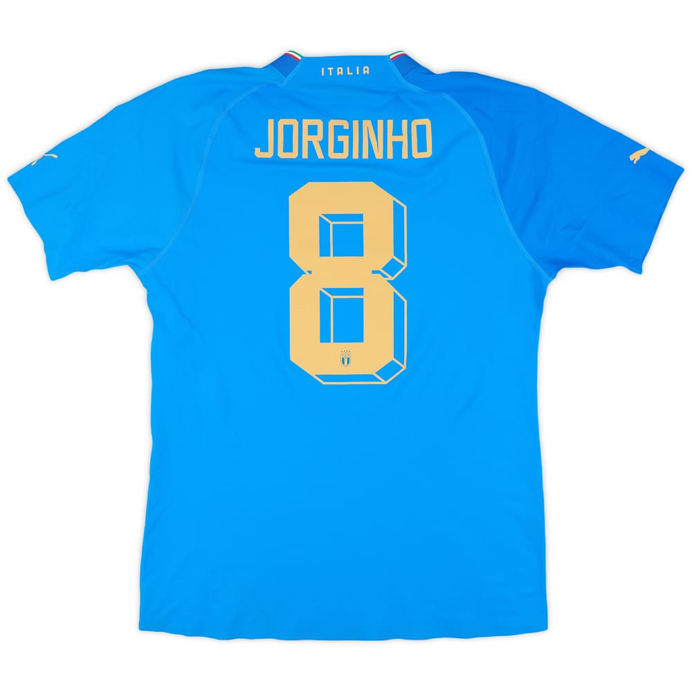 2022-23 Italy Authentic Home Shirt Jorginho #8 - 8/10 - (L)