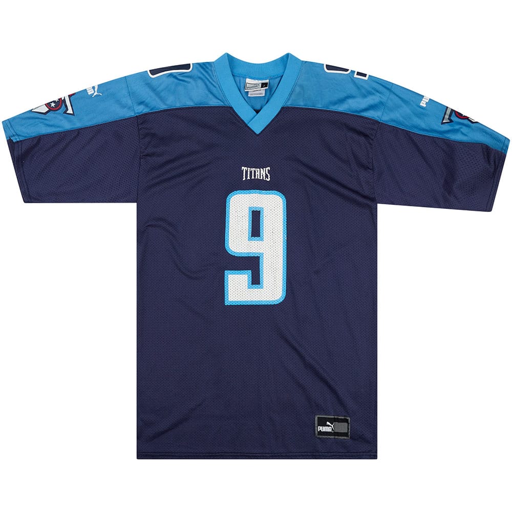 1999-00 Tennessee Titans McNair #9 Puma Jersey (Home) L