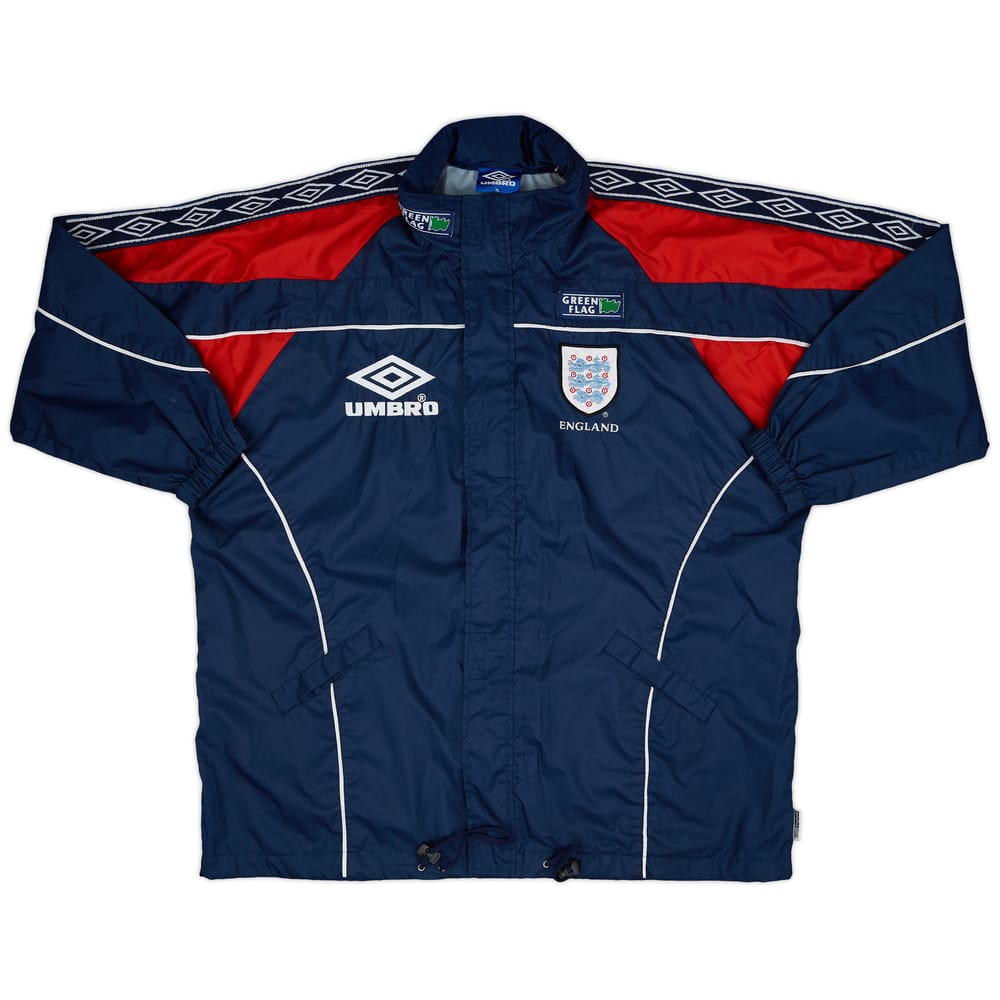 1995-97 England Umbro Hooded Rain Jacket - 9/10 - (XL)