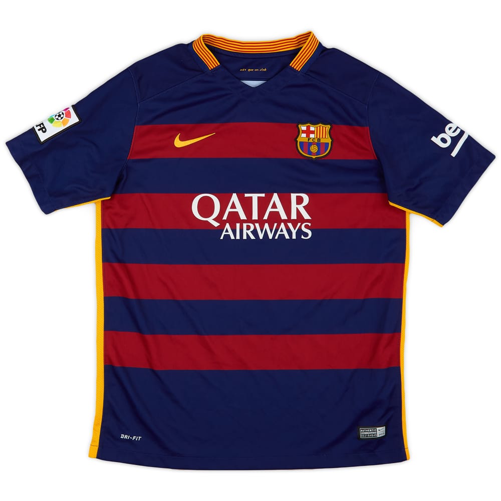 2015-16 Barcelona Home Shirt - 9/10 - (XL.Boys)