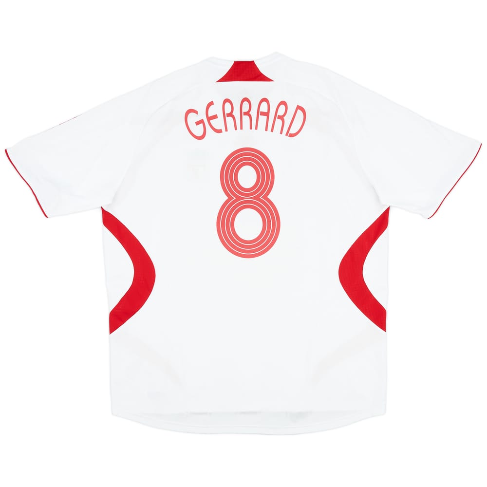 2007-08 Liverpool Away Shirt Gerrard #8 - 6/10 - (XXL)