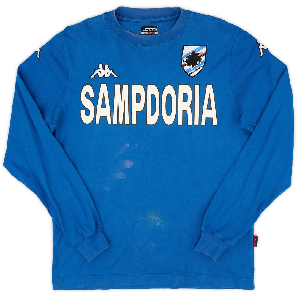 2004-05 Sampdoria Kappa Cotton L/S Tee - 4/10 - (M)