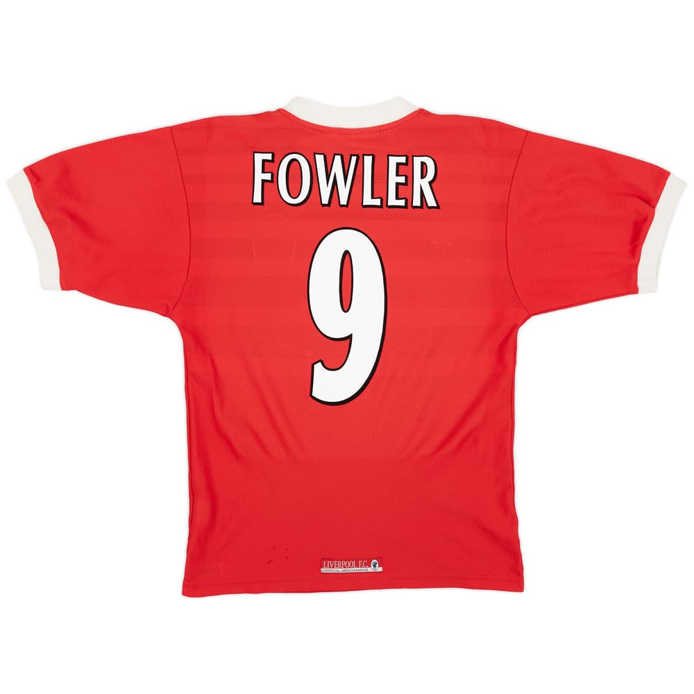 1998-00 Liverpool Home Shirt Fowler #9 - 5/10 - (S)