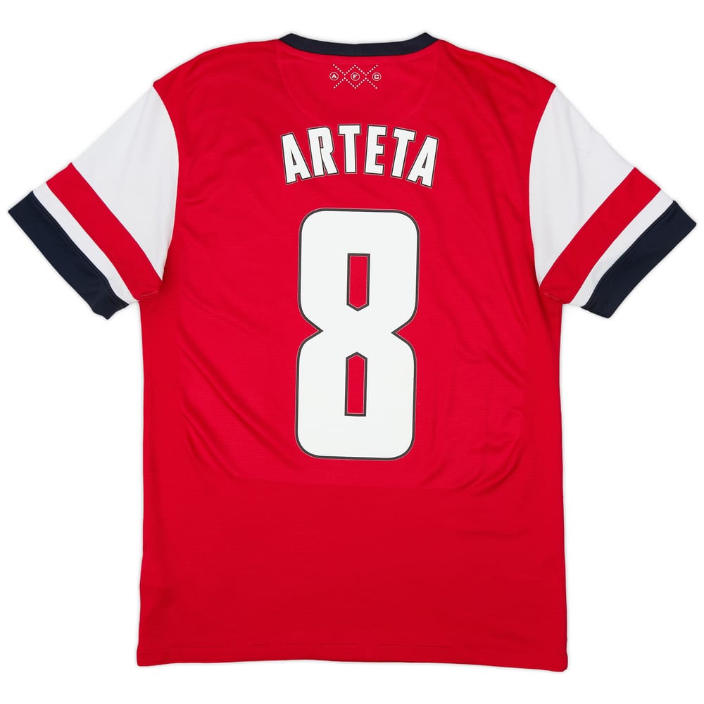 2012-14 Arsenal Home Shirt Arteta #8 - 6/10 - (S)
