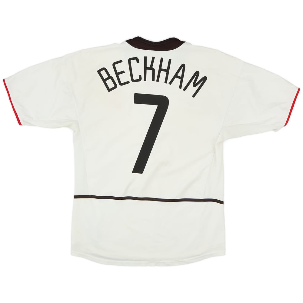 2002-03 Manchester United Away Shirt Beckham #7 - 6/10 - (L)