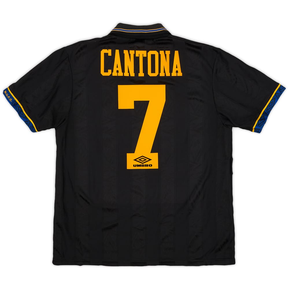 1993-95 Manchester United Away Shirt Cantona #7 - 8/10 - (L)