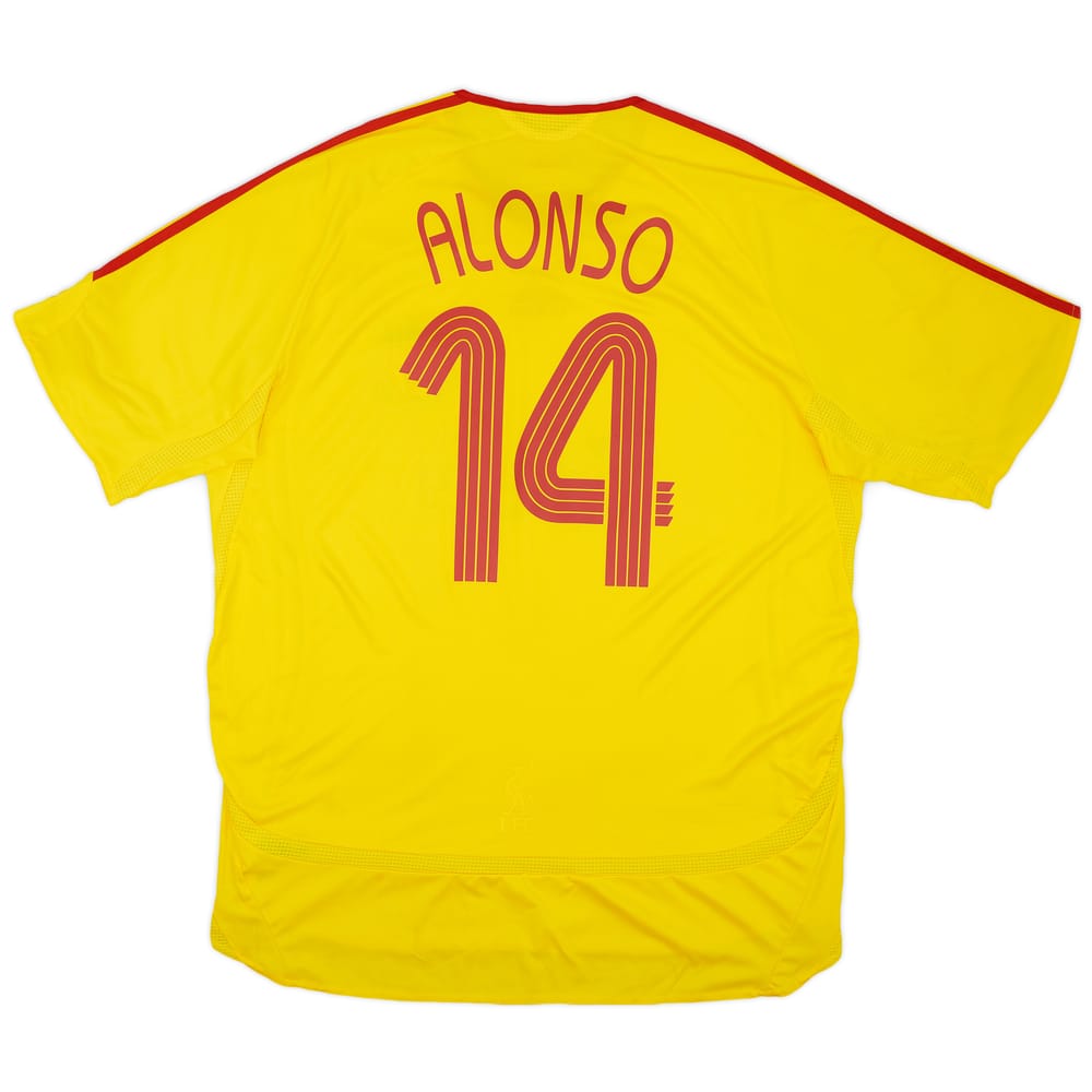2006-07 Liverpool Away Shirt Alonso #14 - 5/10 - (XL)