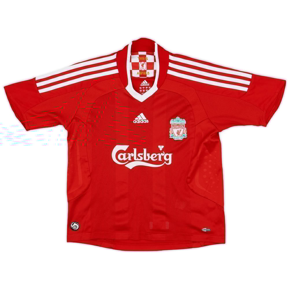 2008-10 Liverpool Home Shirt - 9/10 - (S.Boys)