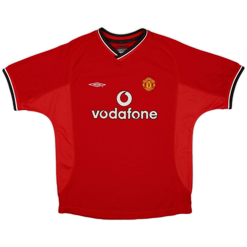 2000-02 Manchester United Home Shirt - 9/10 - (L.Boys)