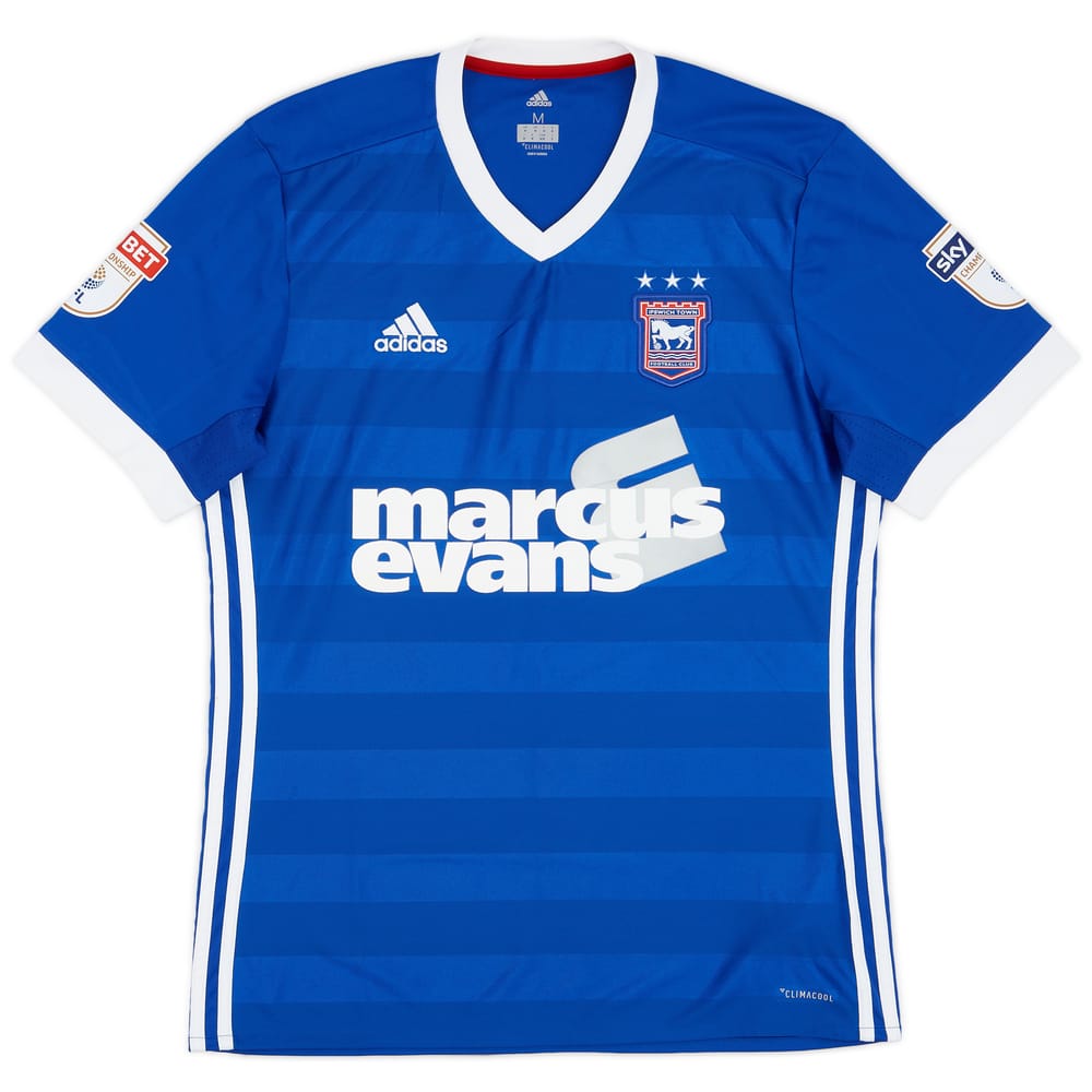 2017-18 Ipswich Home Shirt - 9/10 - (M)