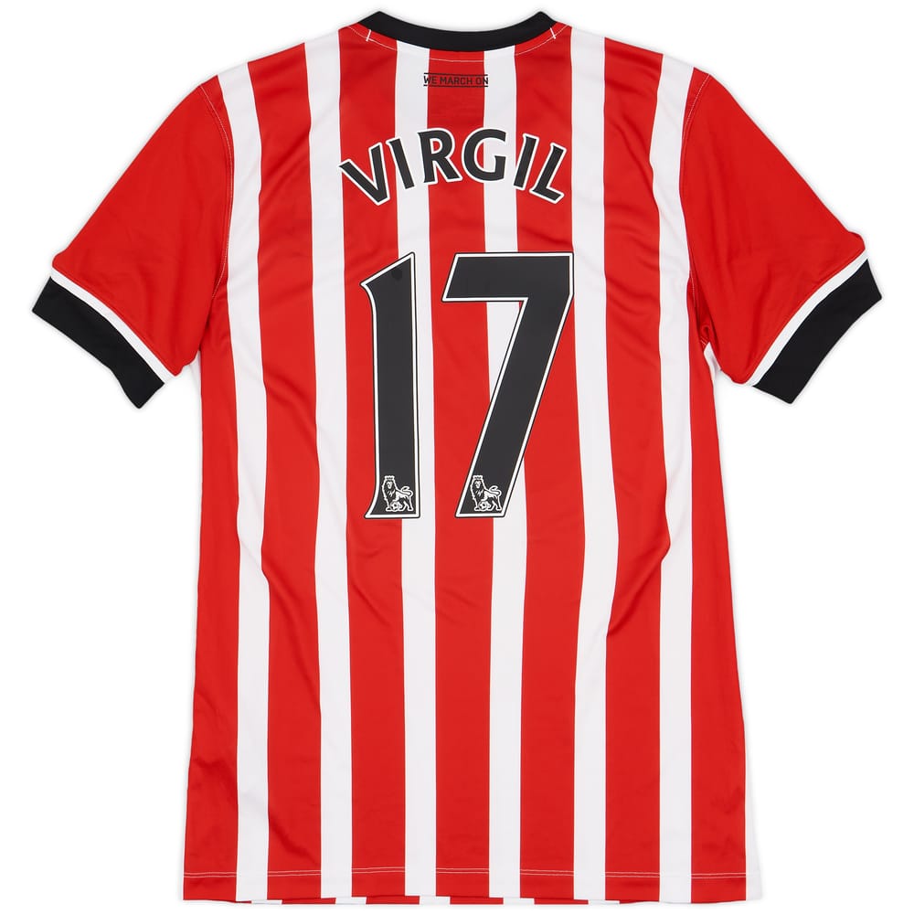 2016-17 Southampton Home Shirt Virgil #17 - 7/10 - (M)