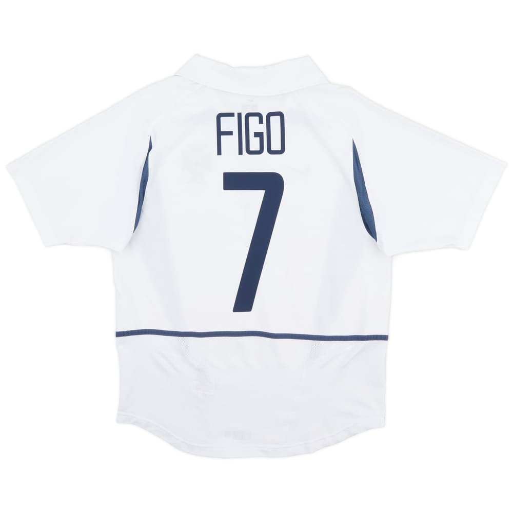 2002-04 Portugal Away Shirt Figo #7 - 7/10 - (S)