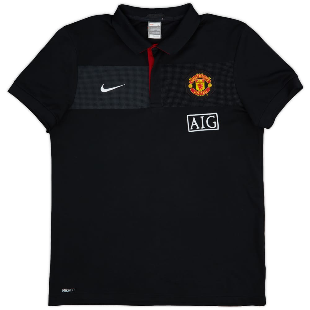 2009-10 Manchester United Nike Polo Shirt - 8/10 - (L)