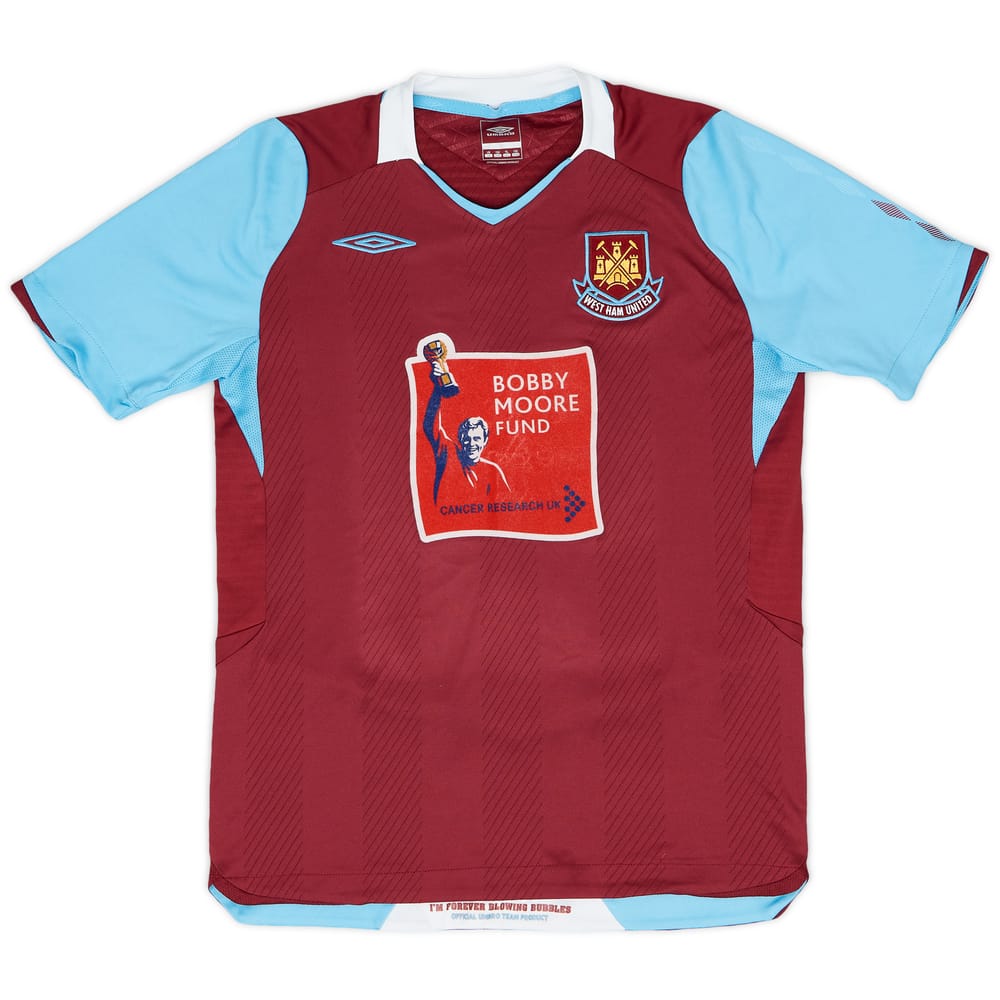 2008-09 West Ham Home Shirt - 7/10 - (L.Boys)