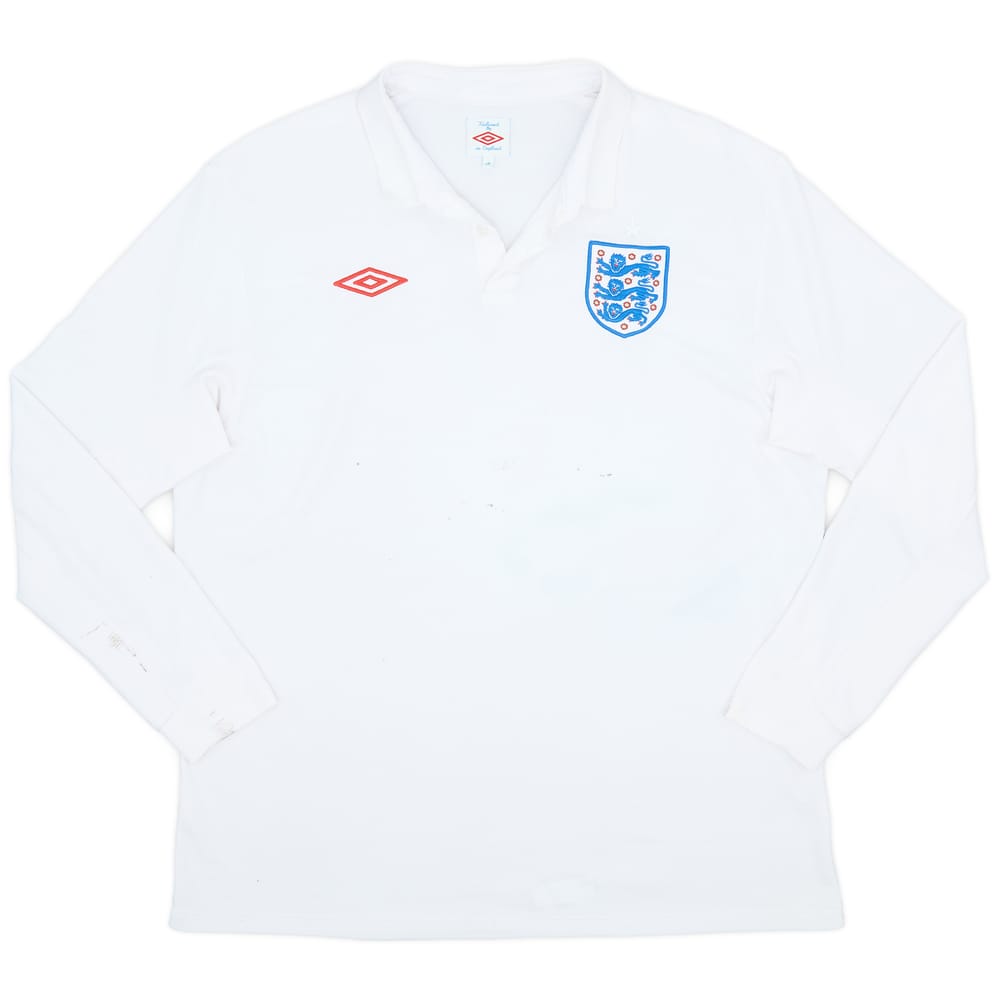 2009-10 England Home L/S Shirt - 4/10 - (XL)