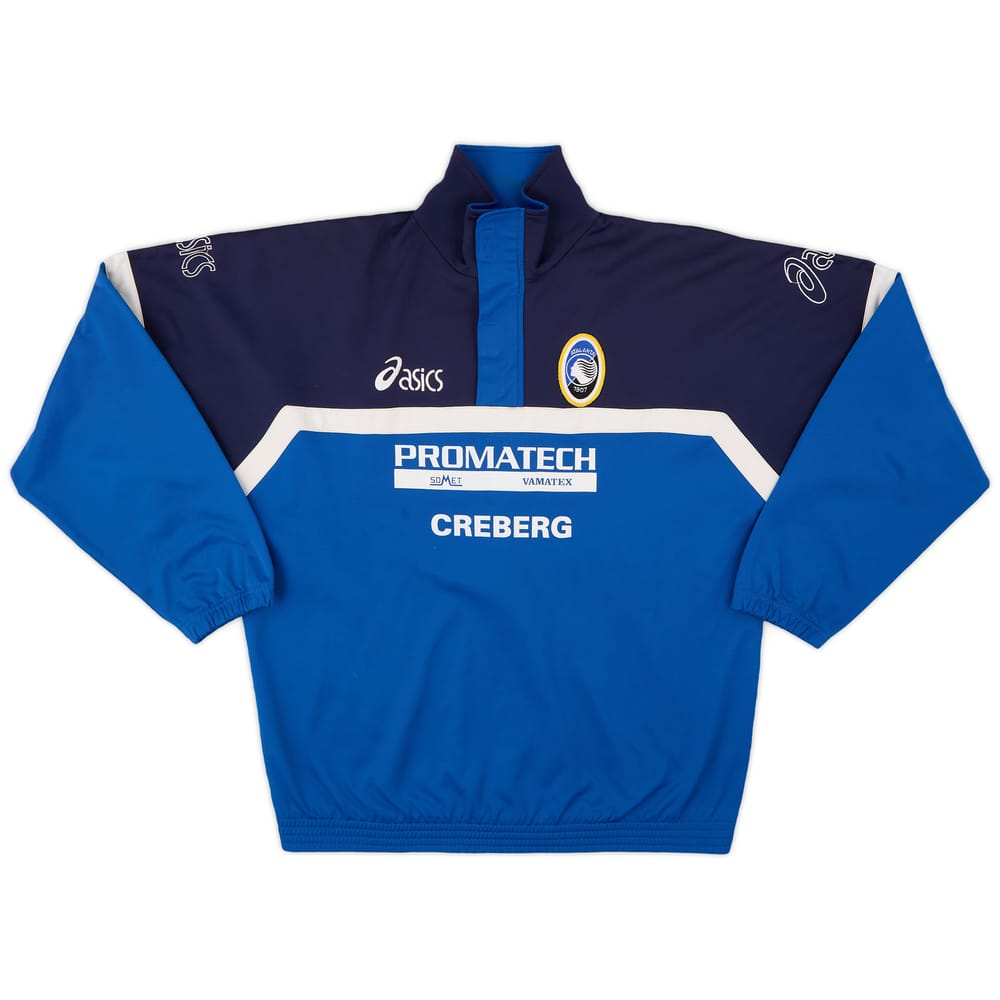 2002-03 Atalanta Asics 1/4 Zip Training Top - 8/10 - (L/XL)