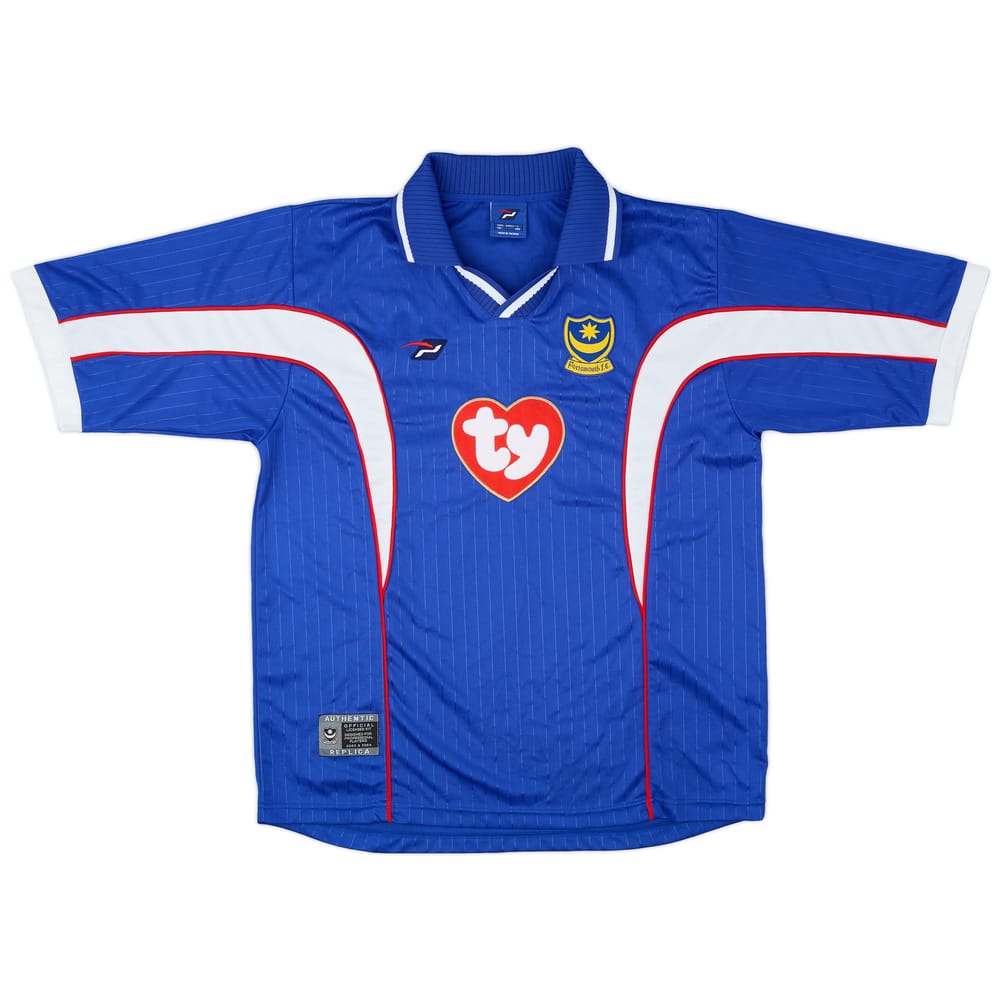 2002-03 Portsmouth Home Shirt - 9/10 - (L)