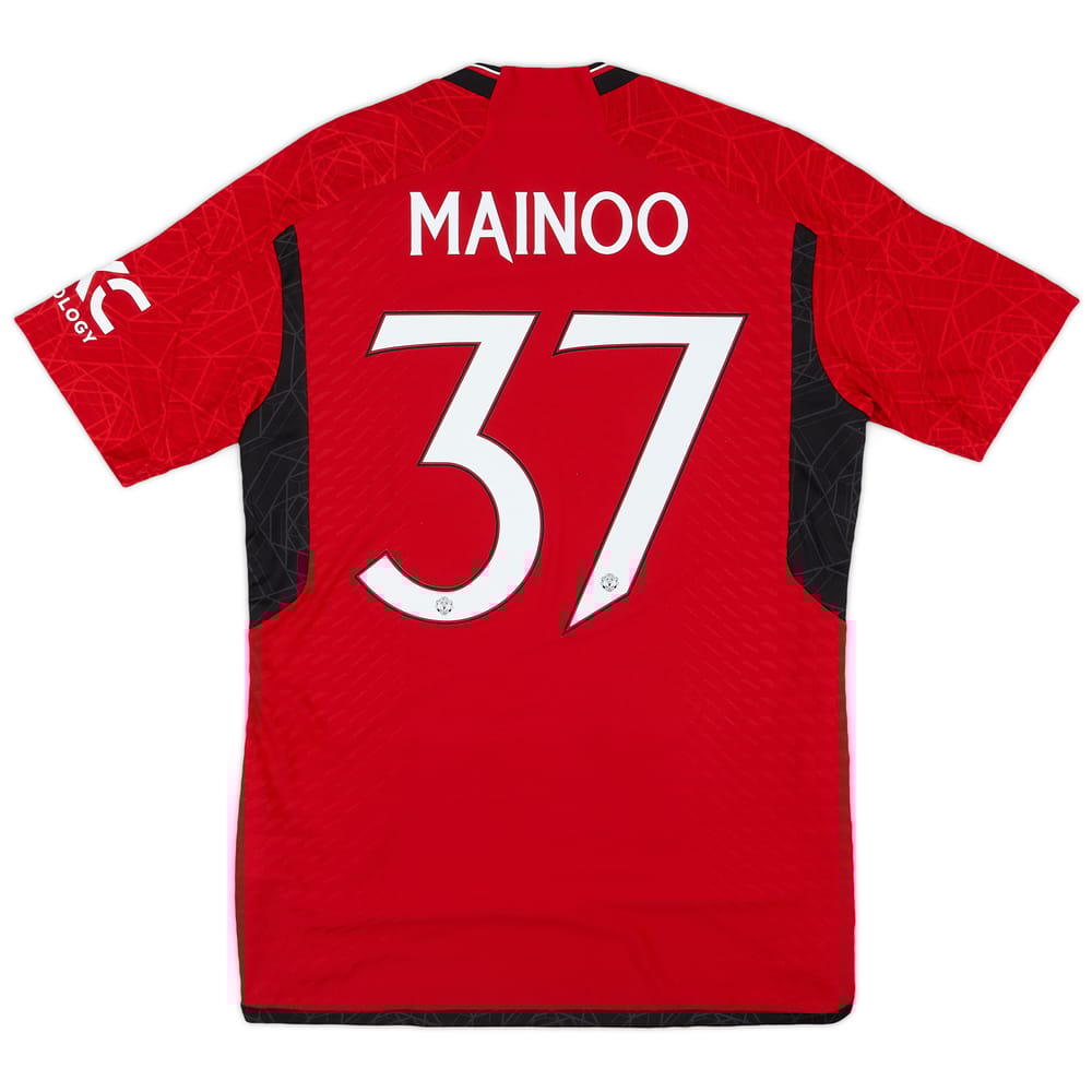 2023-24 Manchester United Authentic Home Shirt Mainoo #37