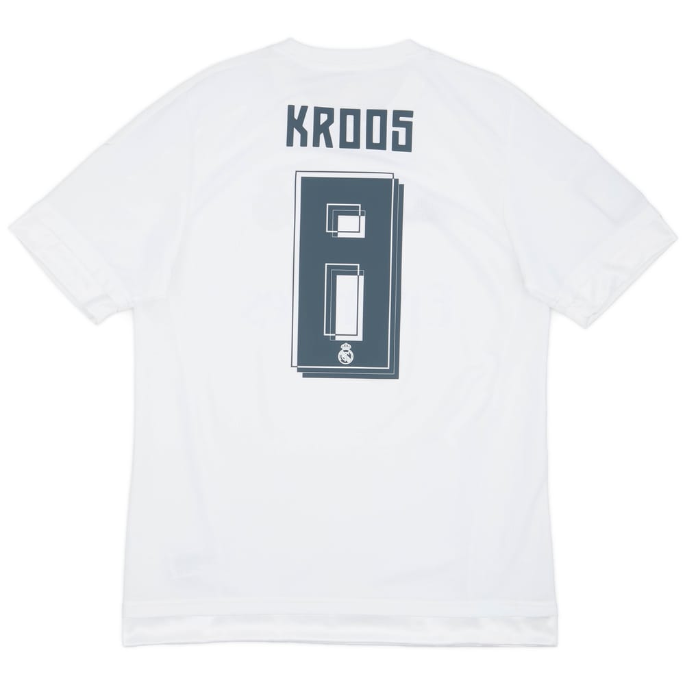 2015-16 Real Madrid Home Shirt Kroos #8 - 8/10 - (L)