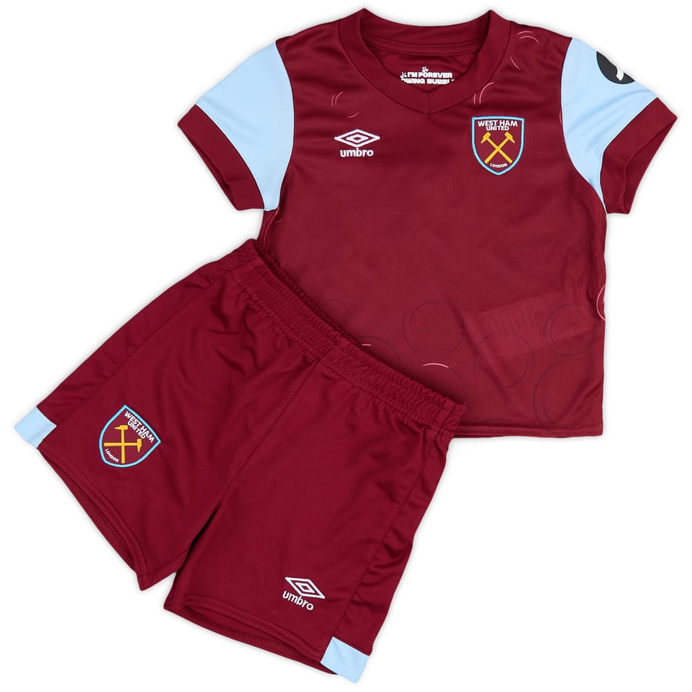 2023-24 West Ham Home Shirt & Shorts Kit (2-3 Years)