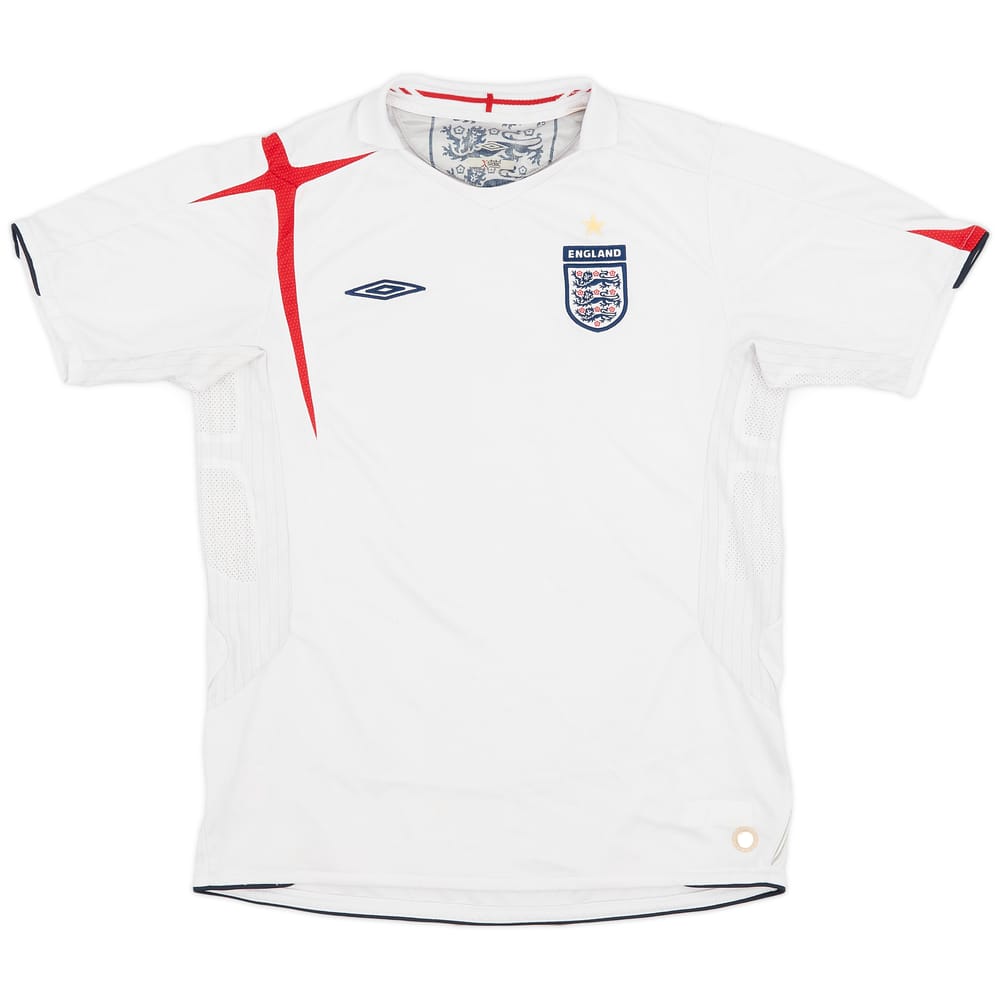 2005-07 England Home Shirt - 8/10 - (XL.Boys)