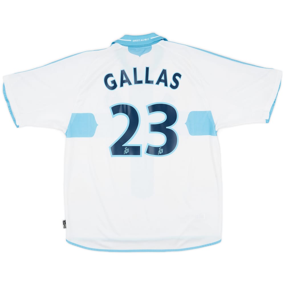 2000-01 Olympique Marseille Home Shirt Gallas #23 - 8/10 - (XL)